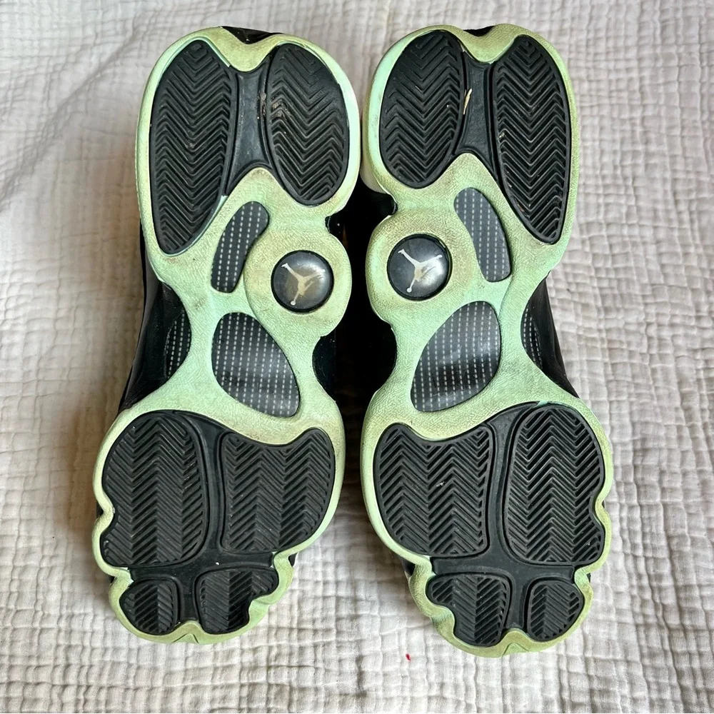 Nike | Air Jordan 13 Retro Black Mint Foam Sneakers Shoes Size 7Y EU40